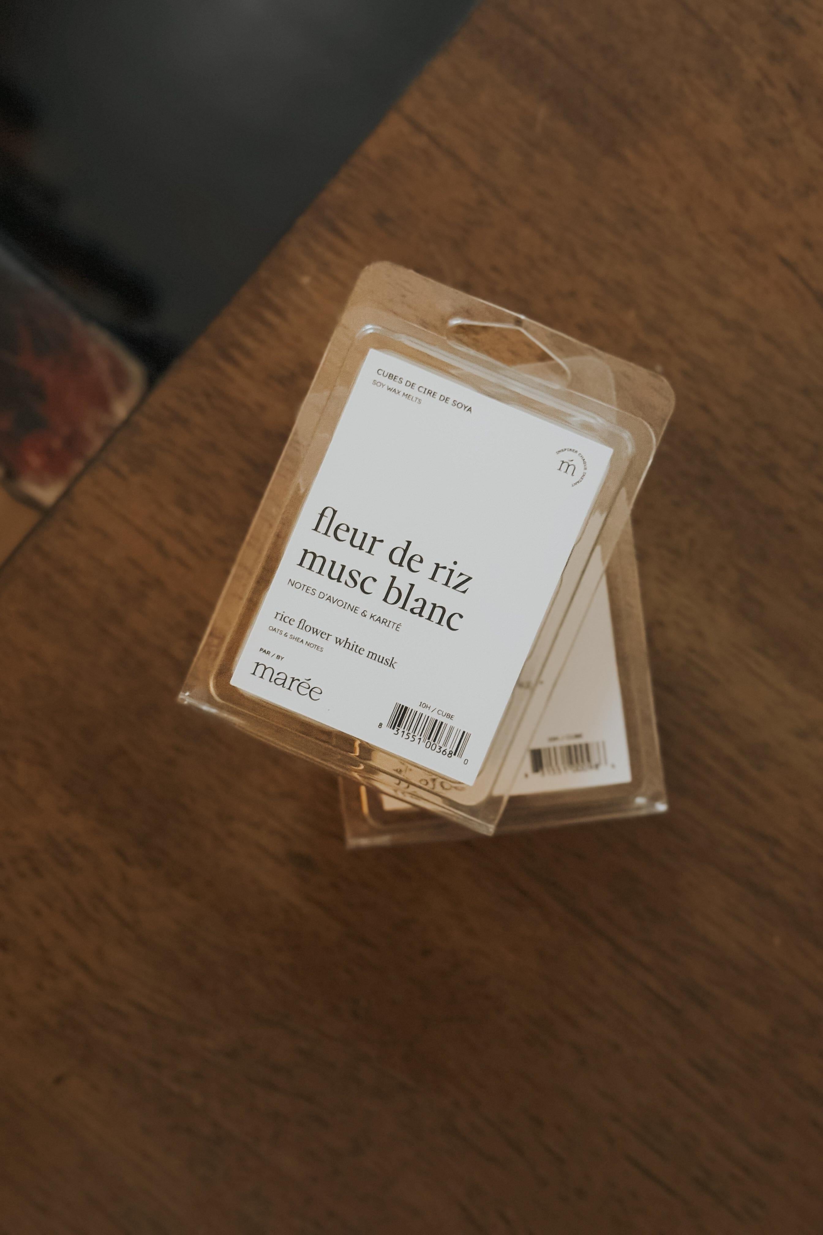 CUBES DE CIRE DE SOYA POUR DIFFUSEUR - Fleur de riz musc blanc