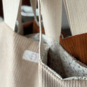 Sac cabas en corduroy