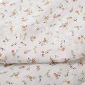 Doudou mousseline de coton avec dentelle