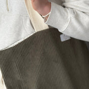 Sac cabas en corduroy