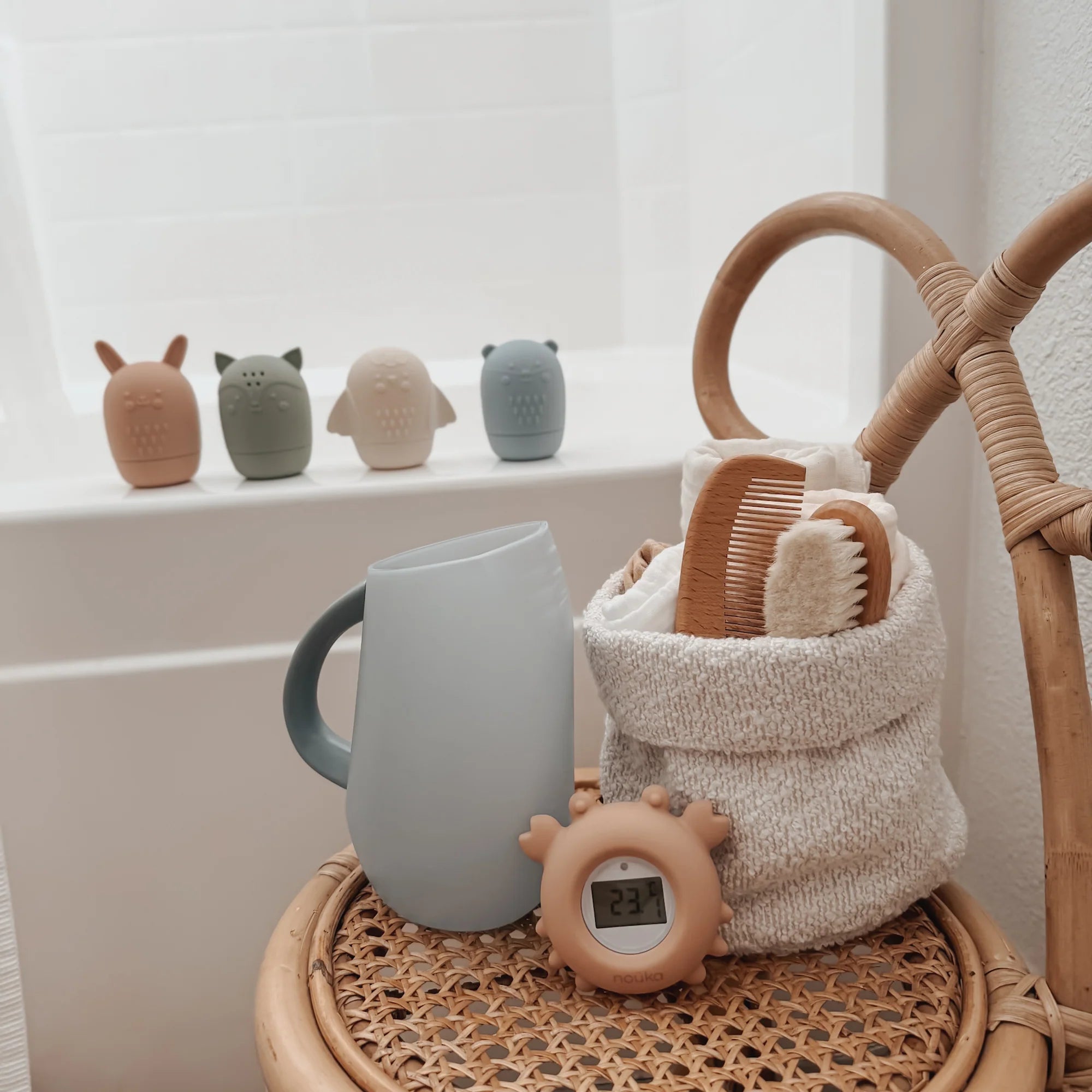 Jouets de bain silicone - Collection Woodland