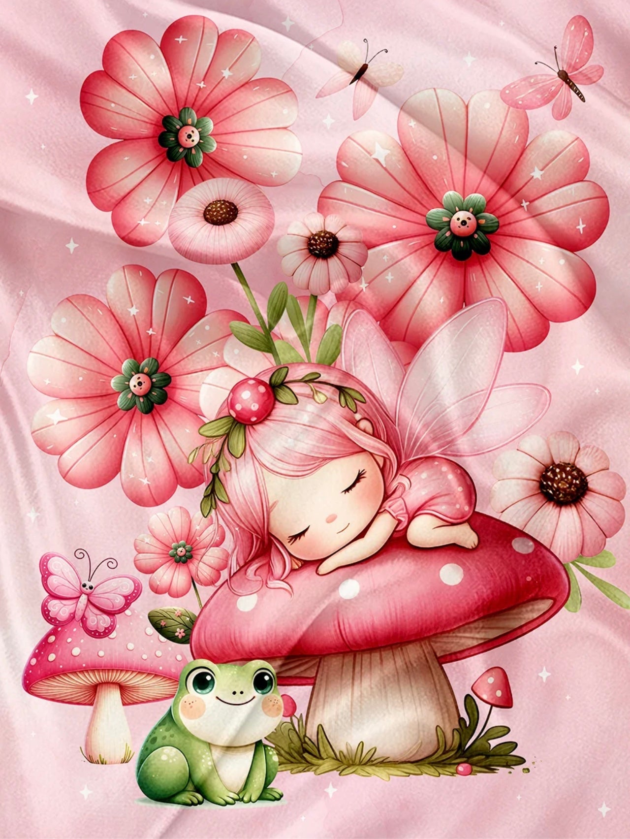 Serviette de plage polyvalente - Fée champignon