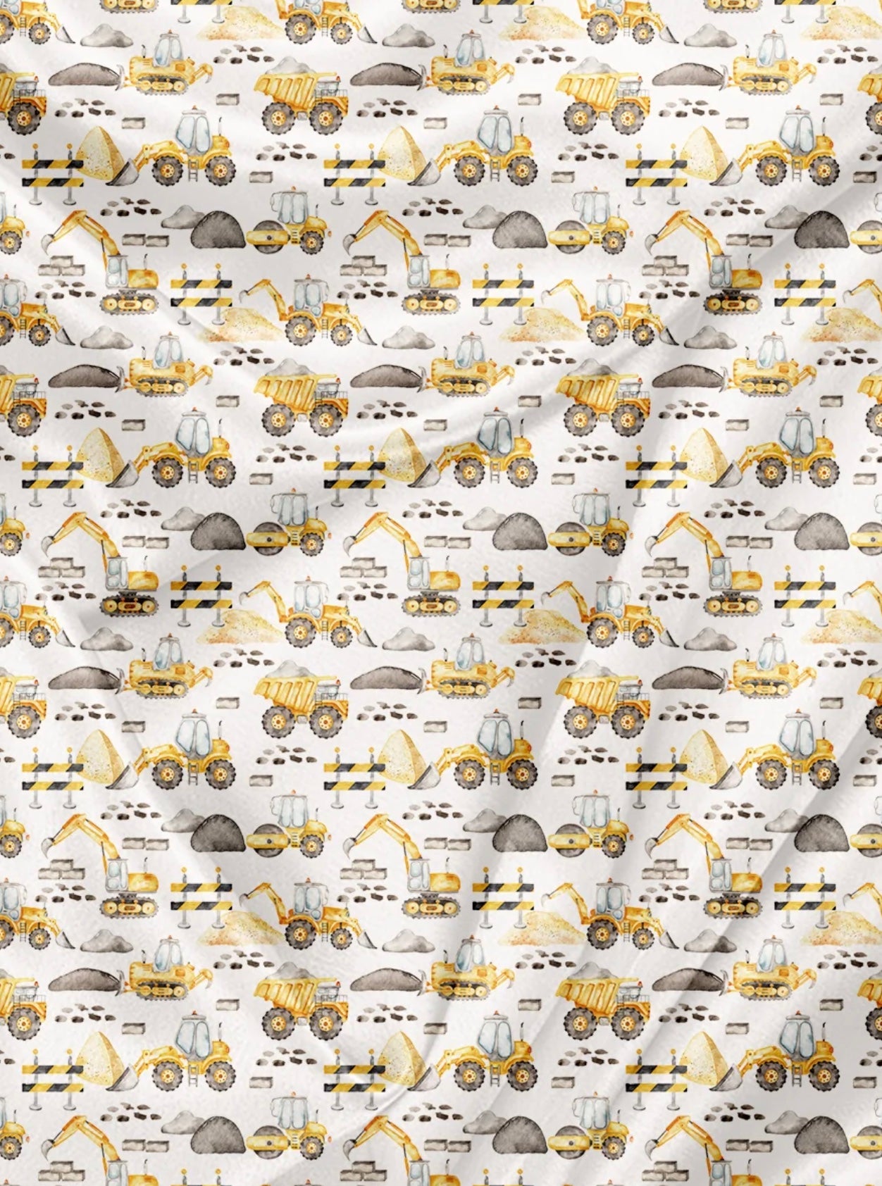 Serviette de plage polyvalente - Chantier de construction fond blanc 1