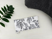 Repose-yeux avec housse lavable en coton - Laurier noir & blanc