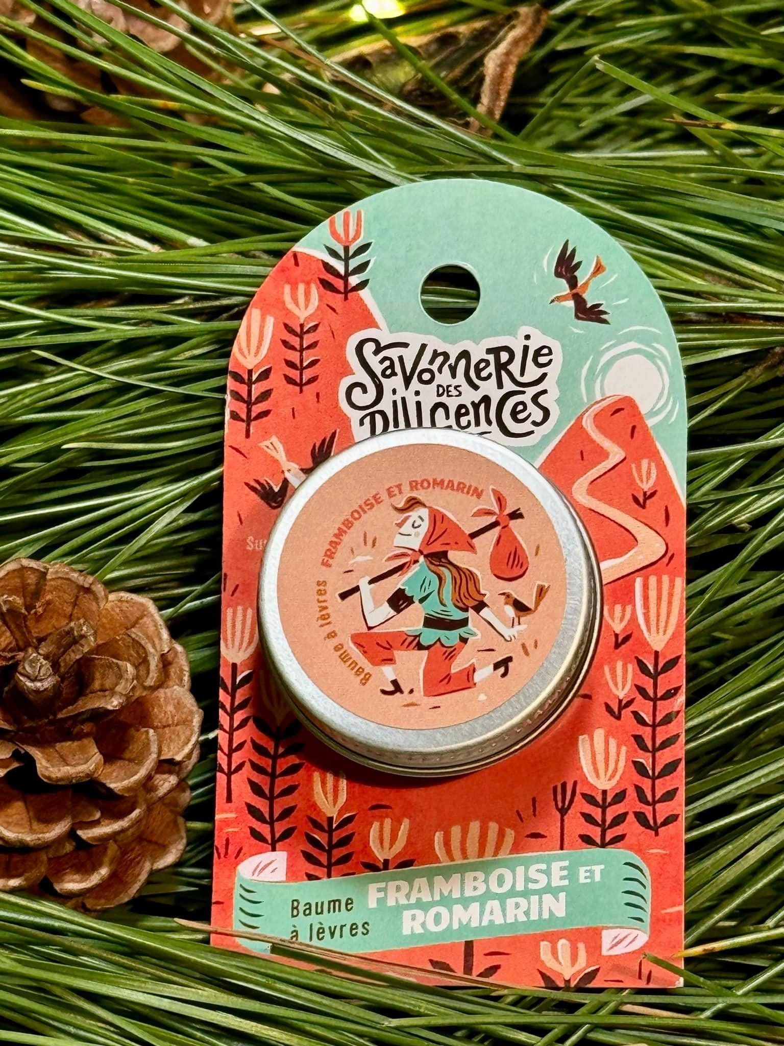 Baume à lèvres - La Survenante: Framboise et romarin