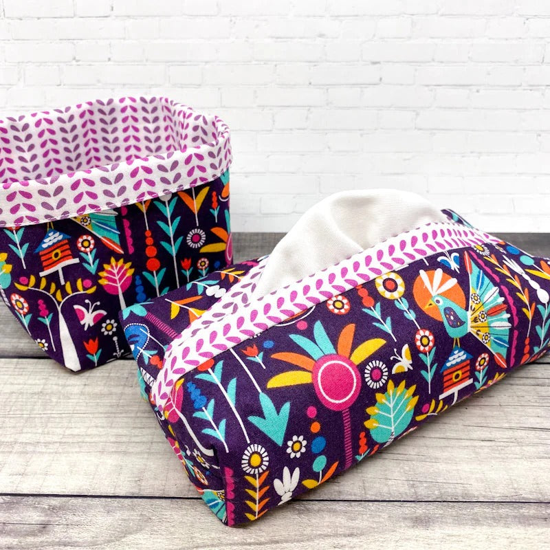 Ensemble de 24 mouchoirs lavables - Multicolore / Flèches violettes