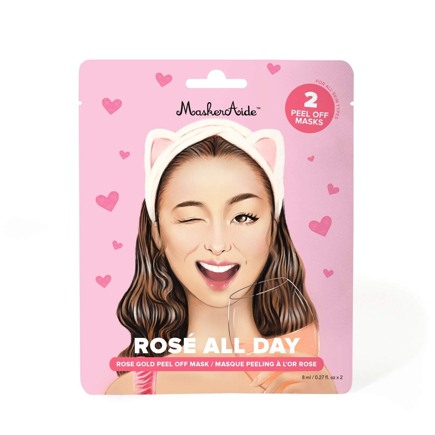 Masque en feuille - Toute la journée Rosé
