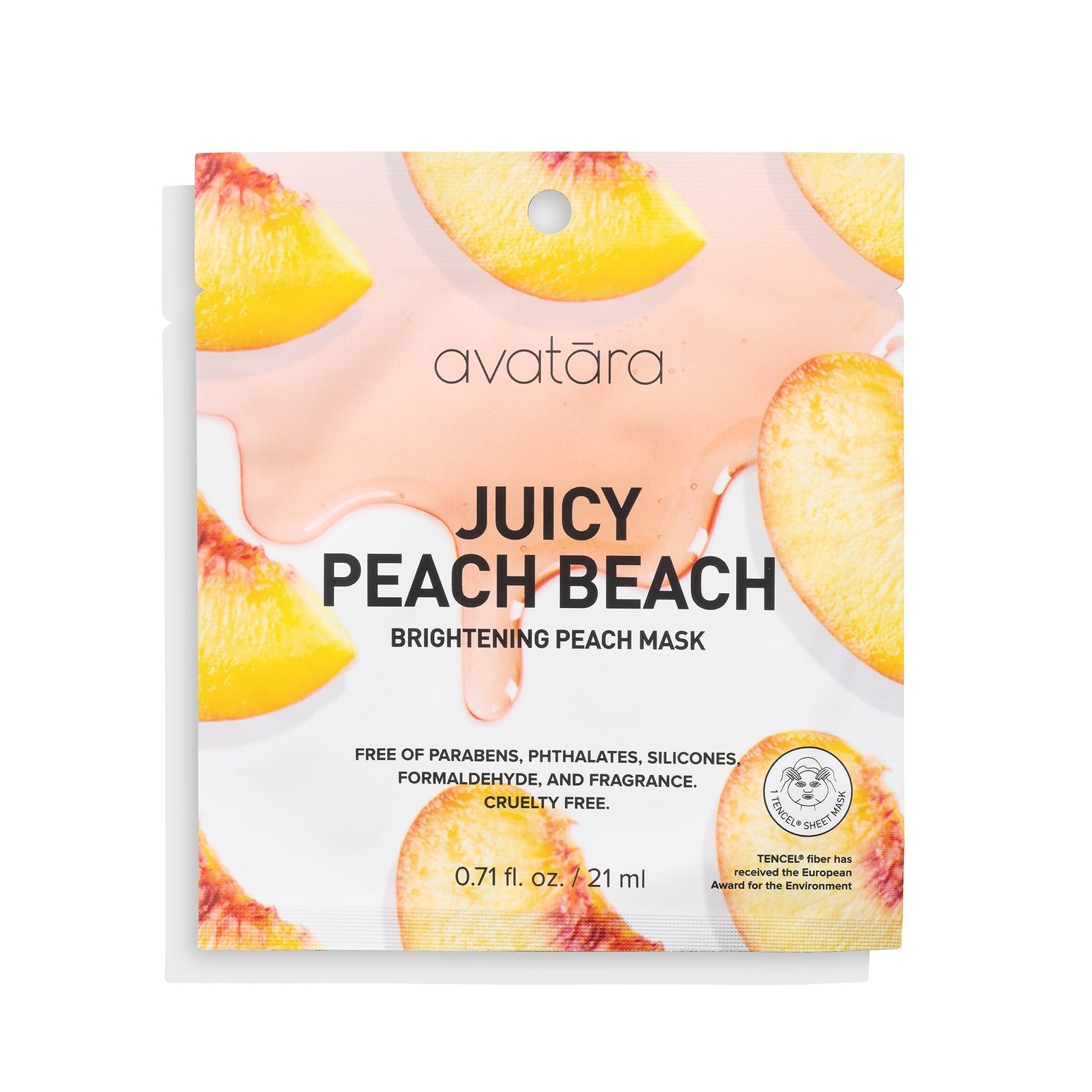 Masque en tissu illuminant - Juicy Peach Beach