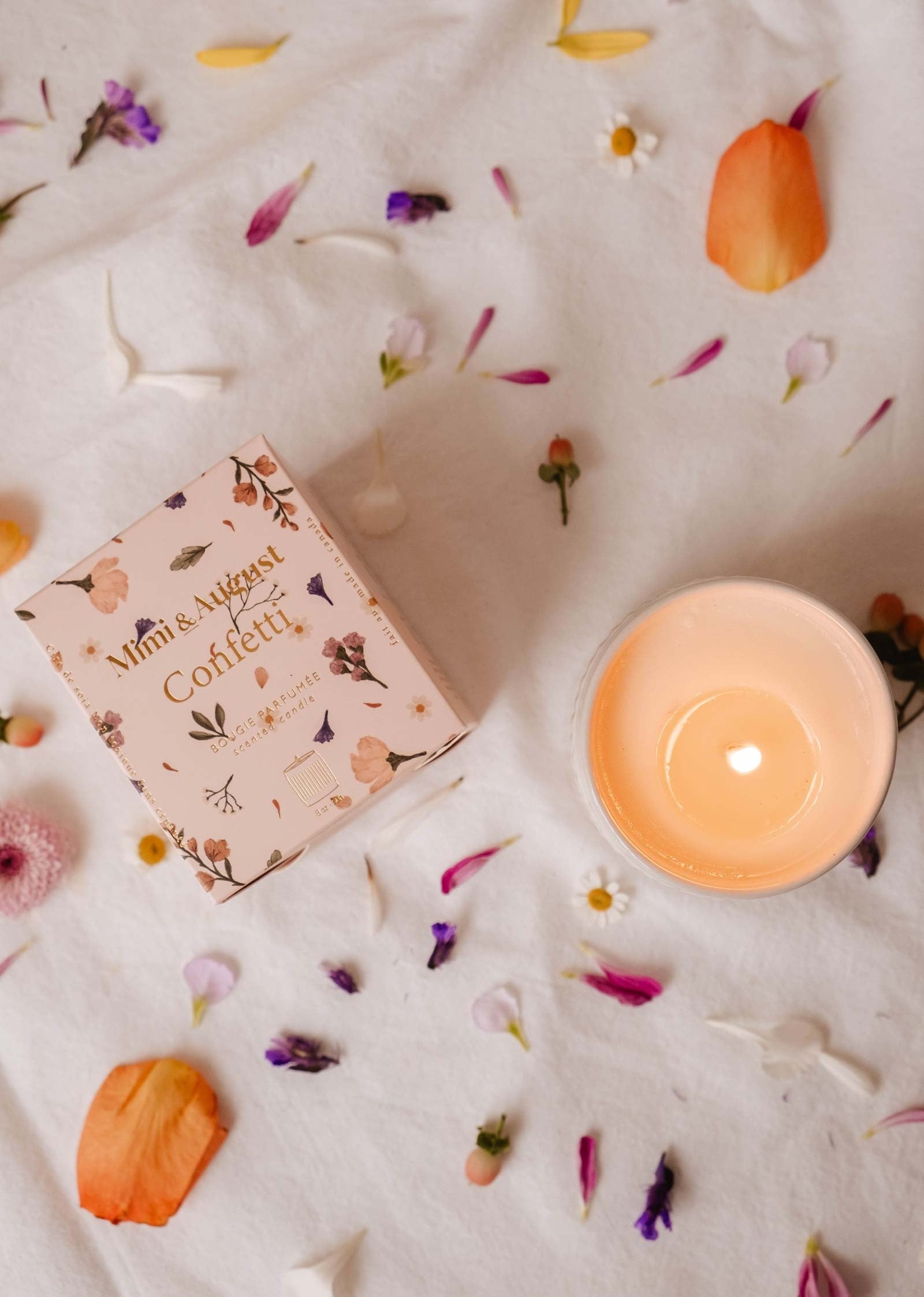 Bougie réutilisable - Confetti