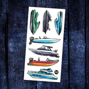 Tatouage - Les bateaux et motomarines