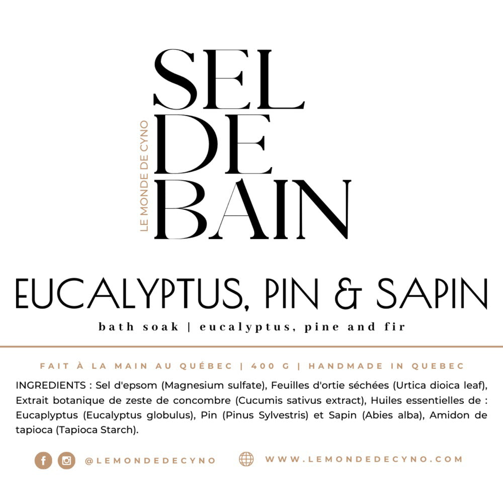 COLLECTION SEL DE BAIN | EUCALYPTUS, PIN ET SAPIN