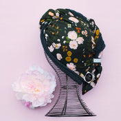 Serviette pour cheveux - Botanique verte