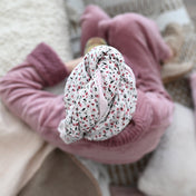 Serviette pour cheveux - Tulipes blanches bambou