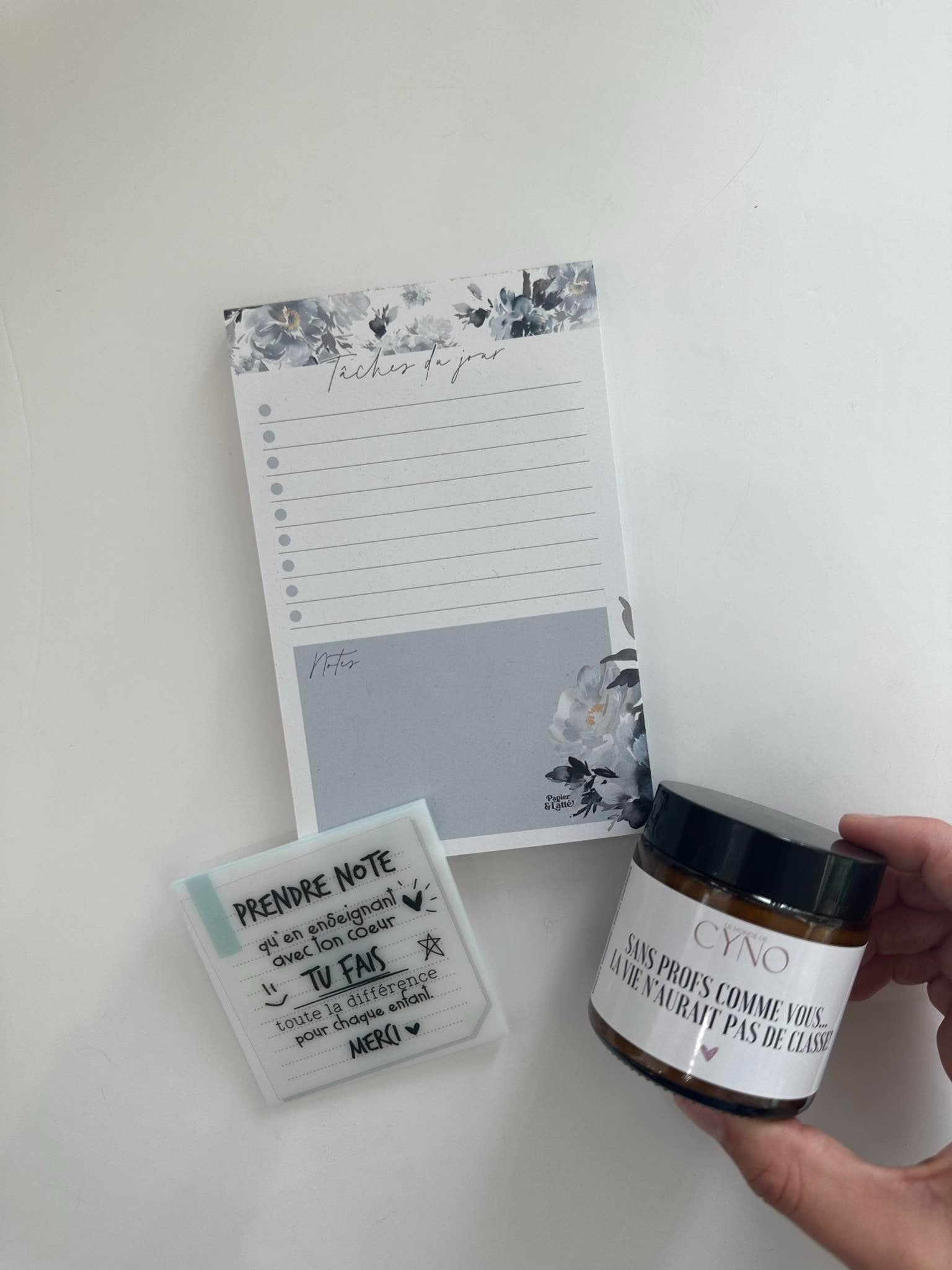 Ensemble cadeau pour professeure