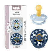 Suces - BIBS Studio à pois - Bleu clair/Bleu acier