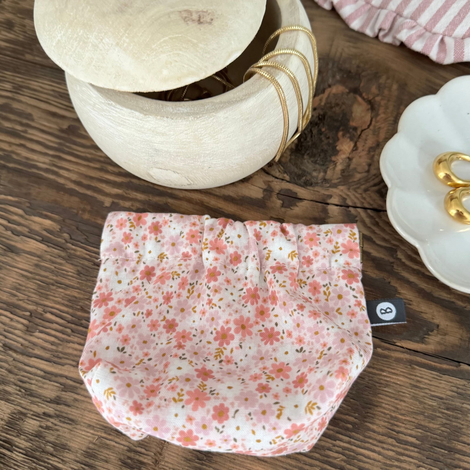 Porte-sous clic-clac, format petit rose