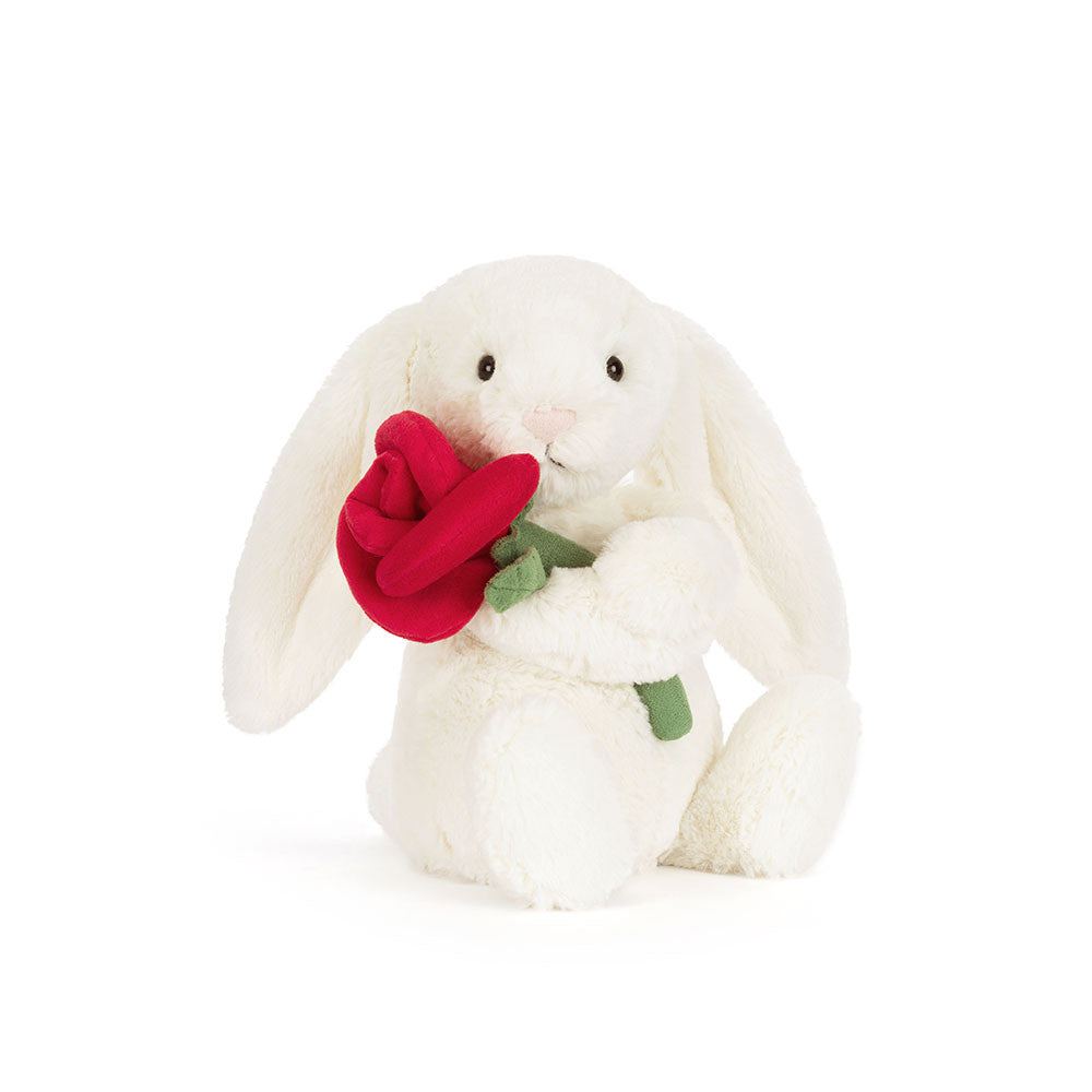 Peluche - Lapin Crème à la Rose