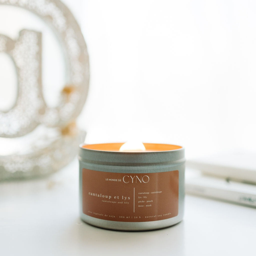Chandelle -  Cantaloup et lys