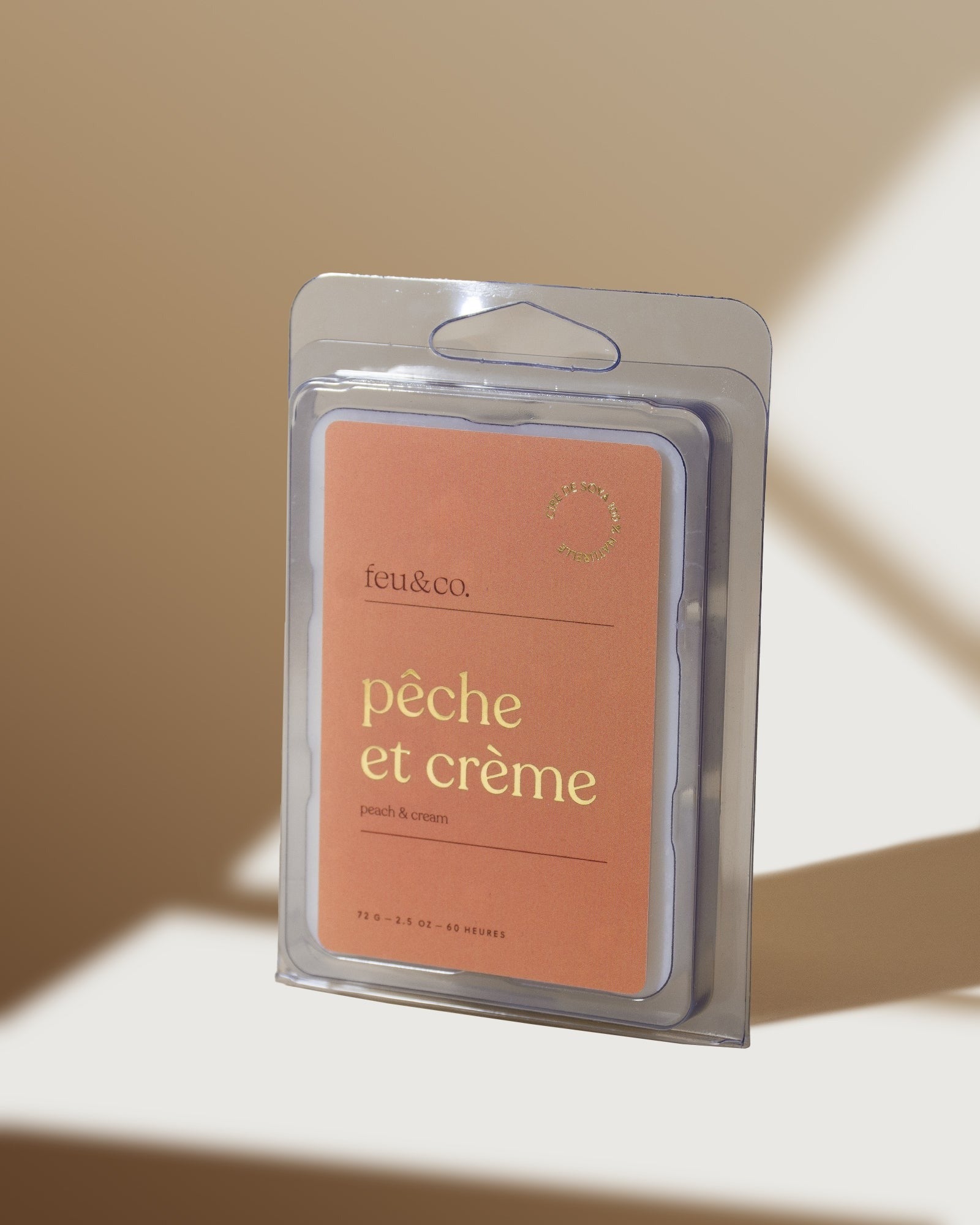 Cubes de cire - Pêche et crème