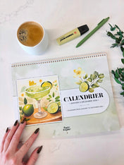 Calendrier mural 2026 - Cocktails - Bilingue