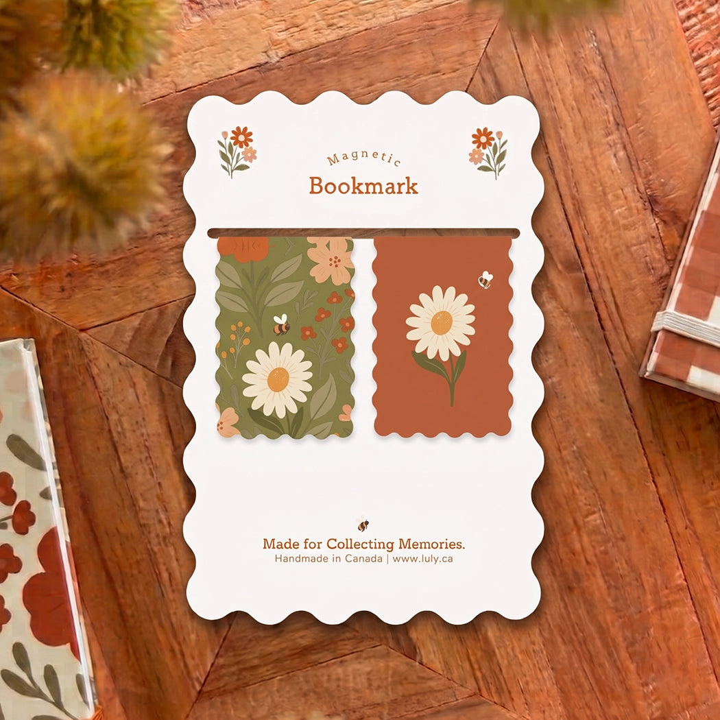 Marque-page magnétique - Jardin de marguerites