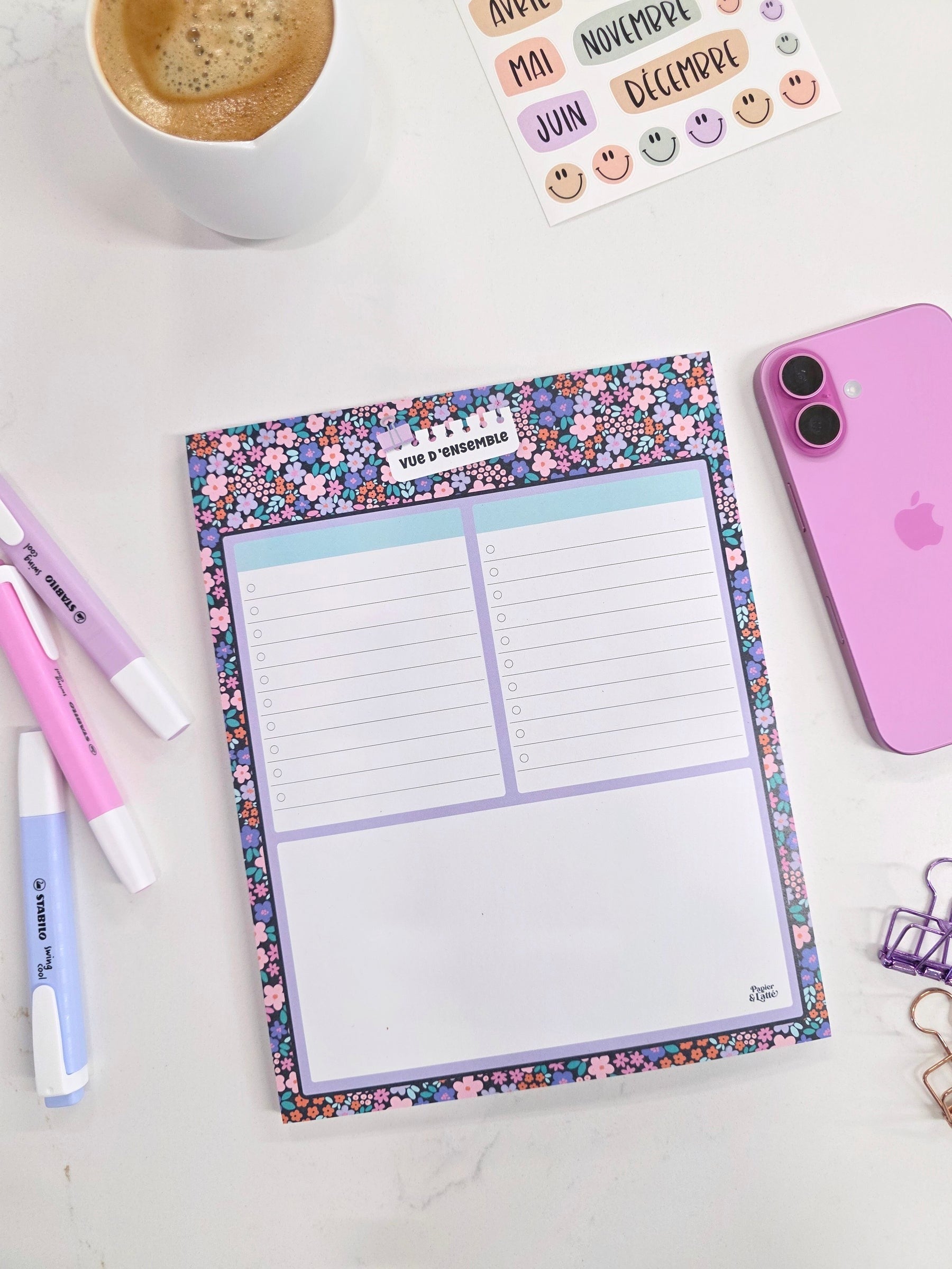 Bloc-notes - GRAND - 08 - Bouquet Pop