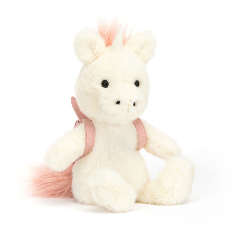 Peluche -  Licorne avec sac à dos