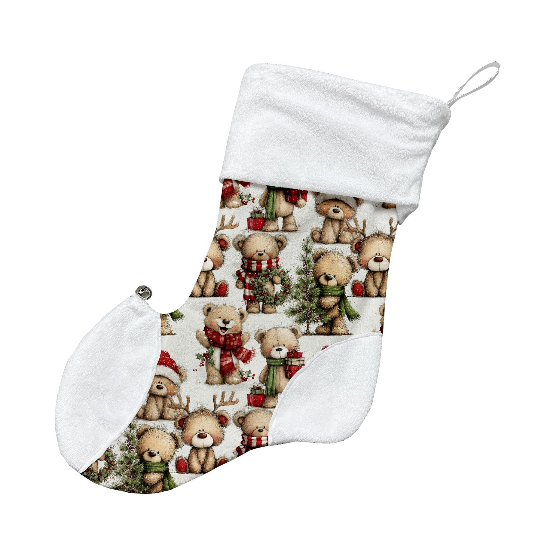 Bas de noël personnalisables - Ourson de Noël