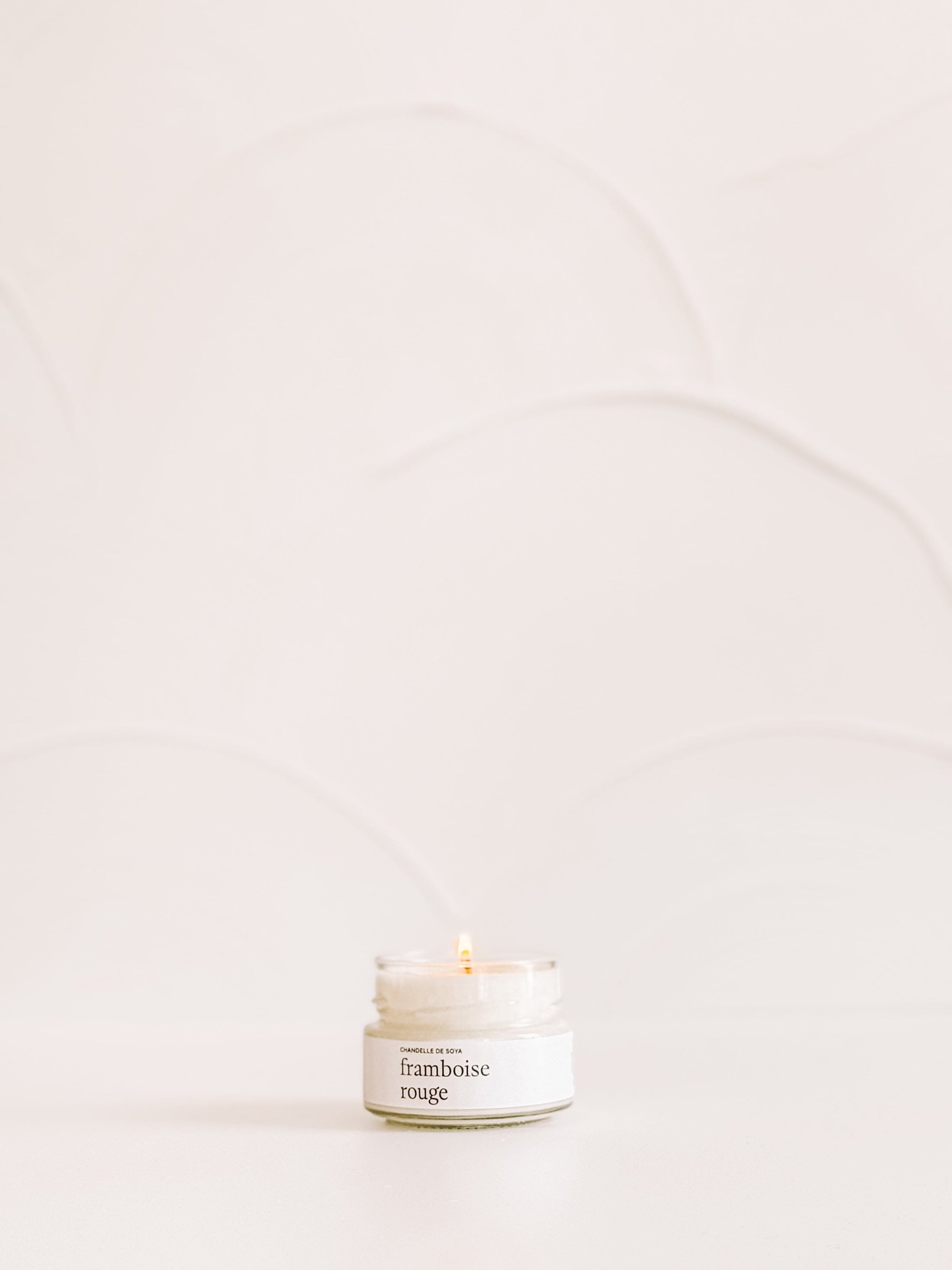 Chandelle de soya - Framboise rouge