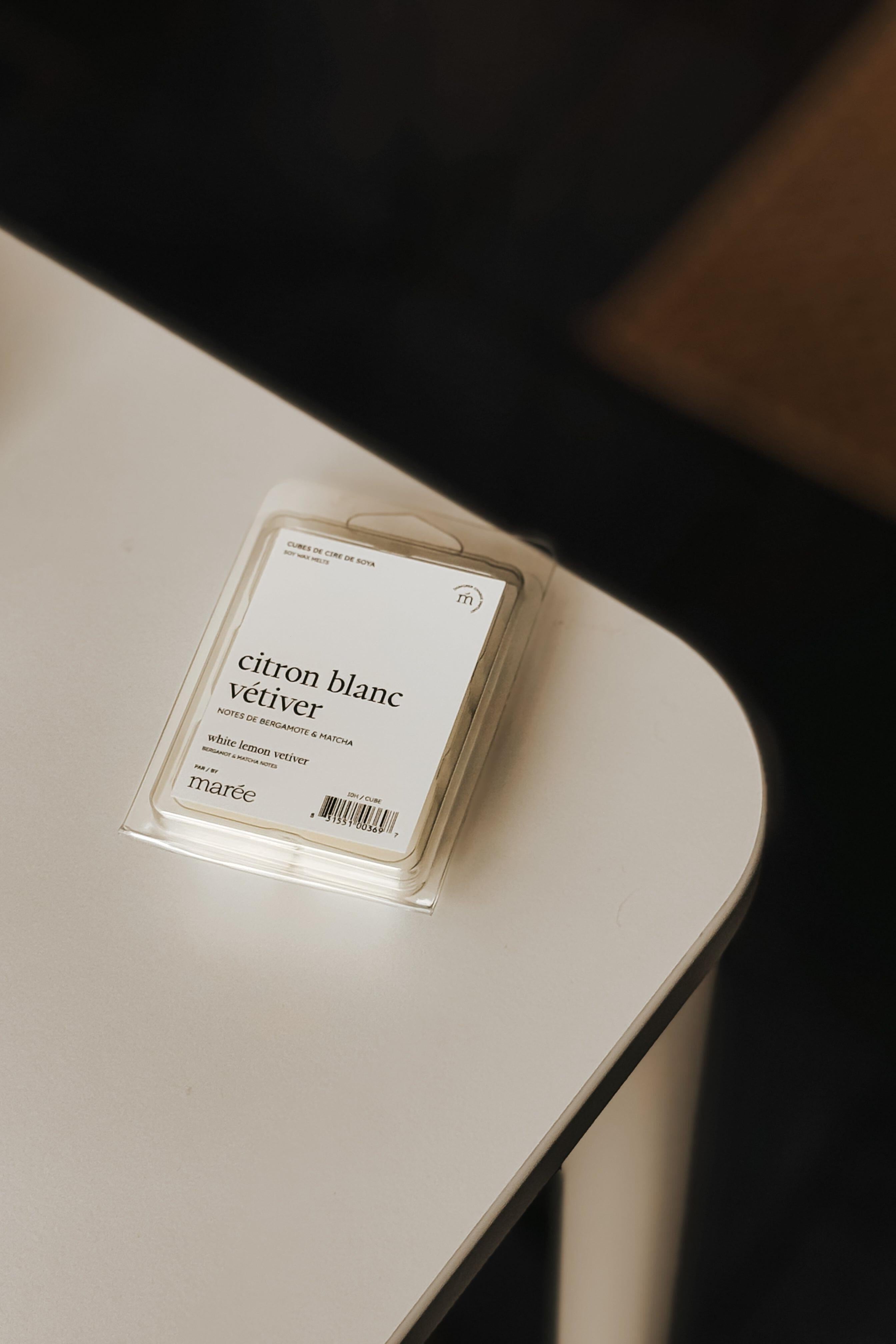 CUBES DE CIRE DE SOYA POUR DIFFUSEUR - Citron blanc vétiver