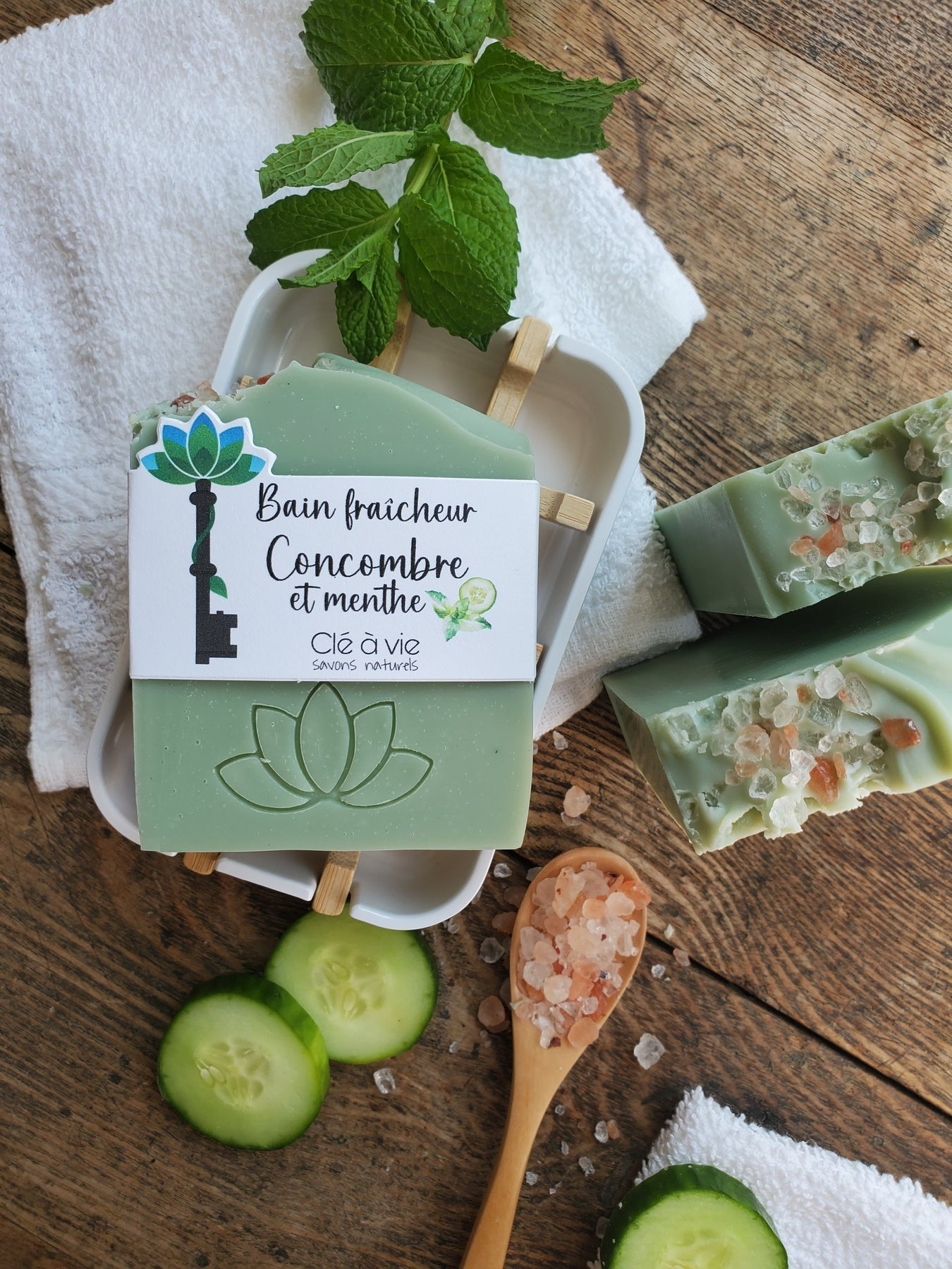 Savon - Bain fraîcheur concombre et menthe