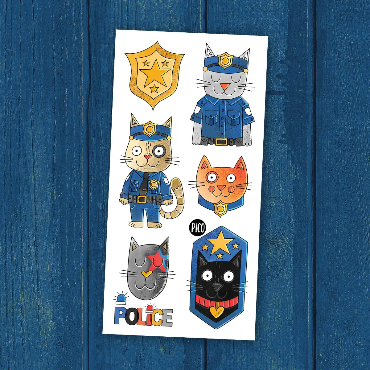 Tatouage -  Pixel le chat policier