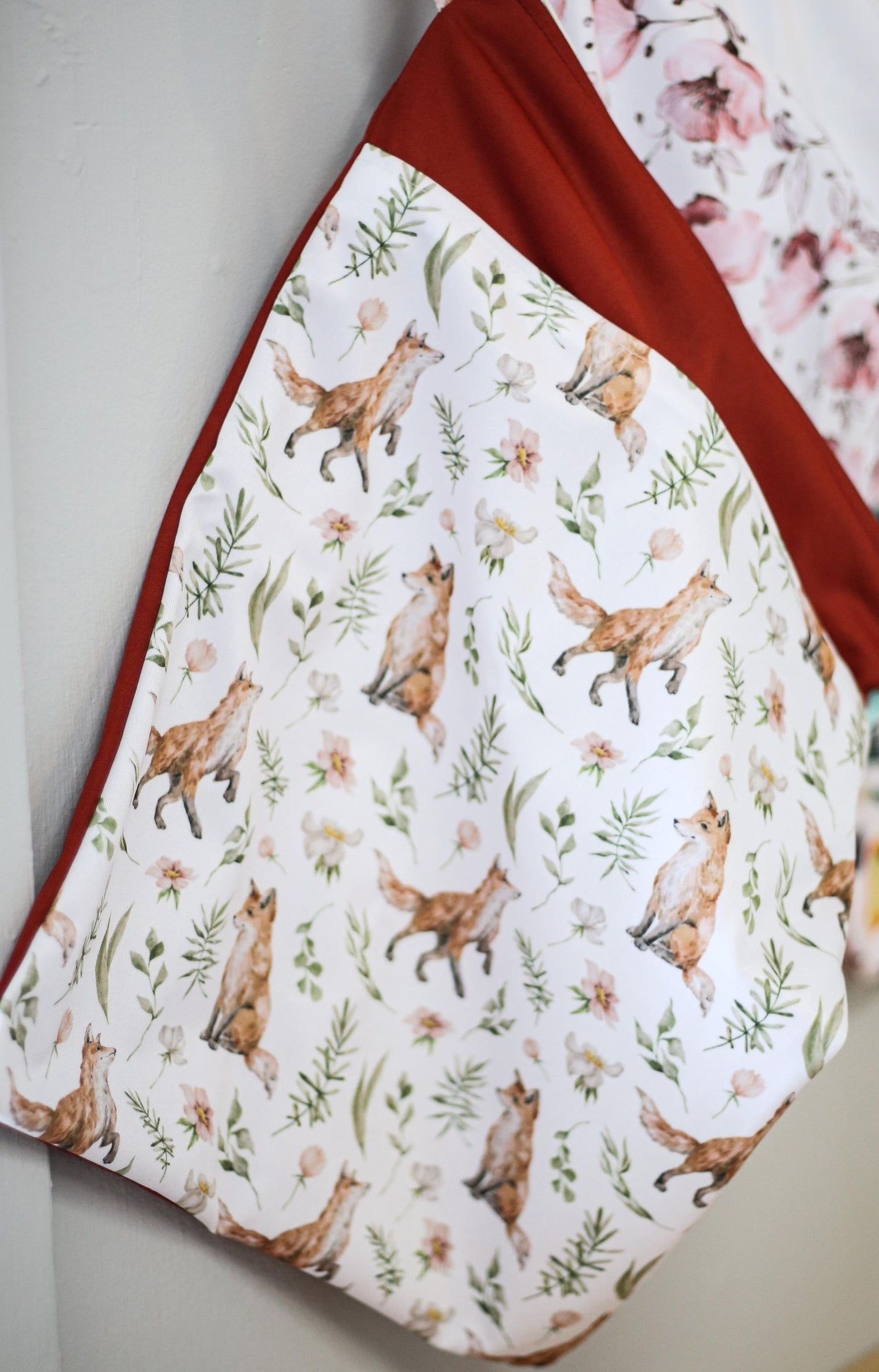 Sac de transport - Renards et fleurs