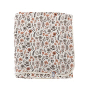 Doudou mousseline de coton avec dentelle