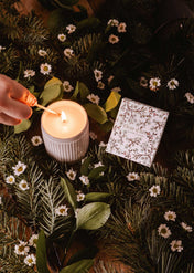 Bougie de Noël - Fleur d’Hiver