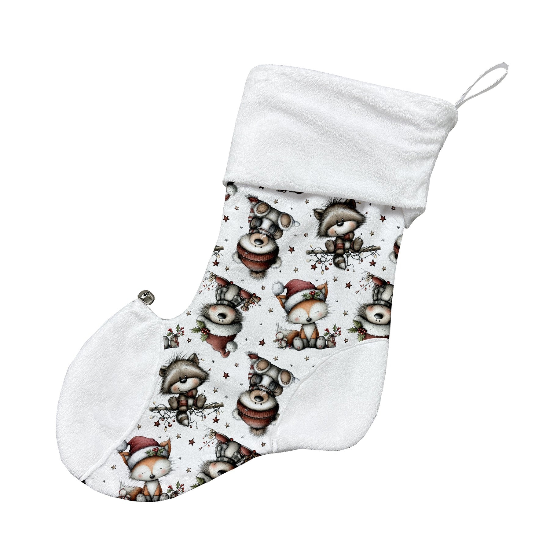 Bas de noël personnalisables - Animaux mignons de Noël