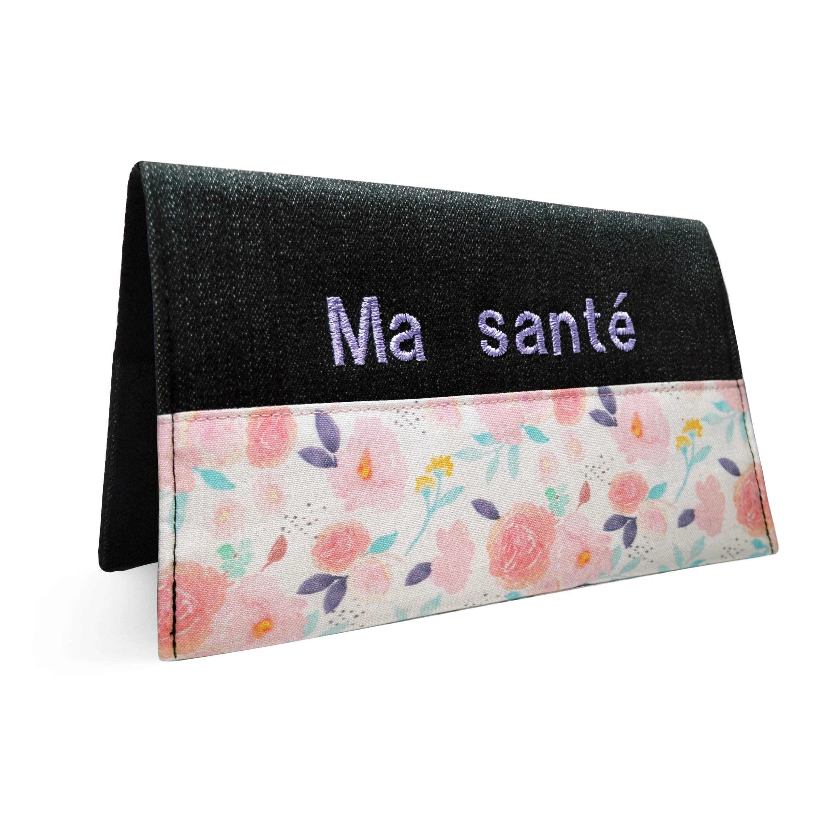 Protège carnet santé personnalisable - Fleur