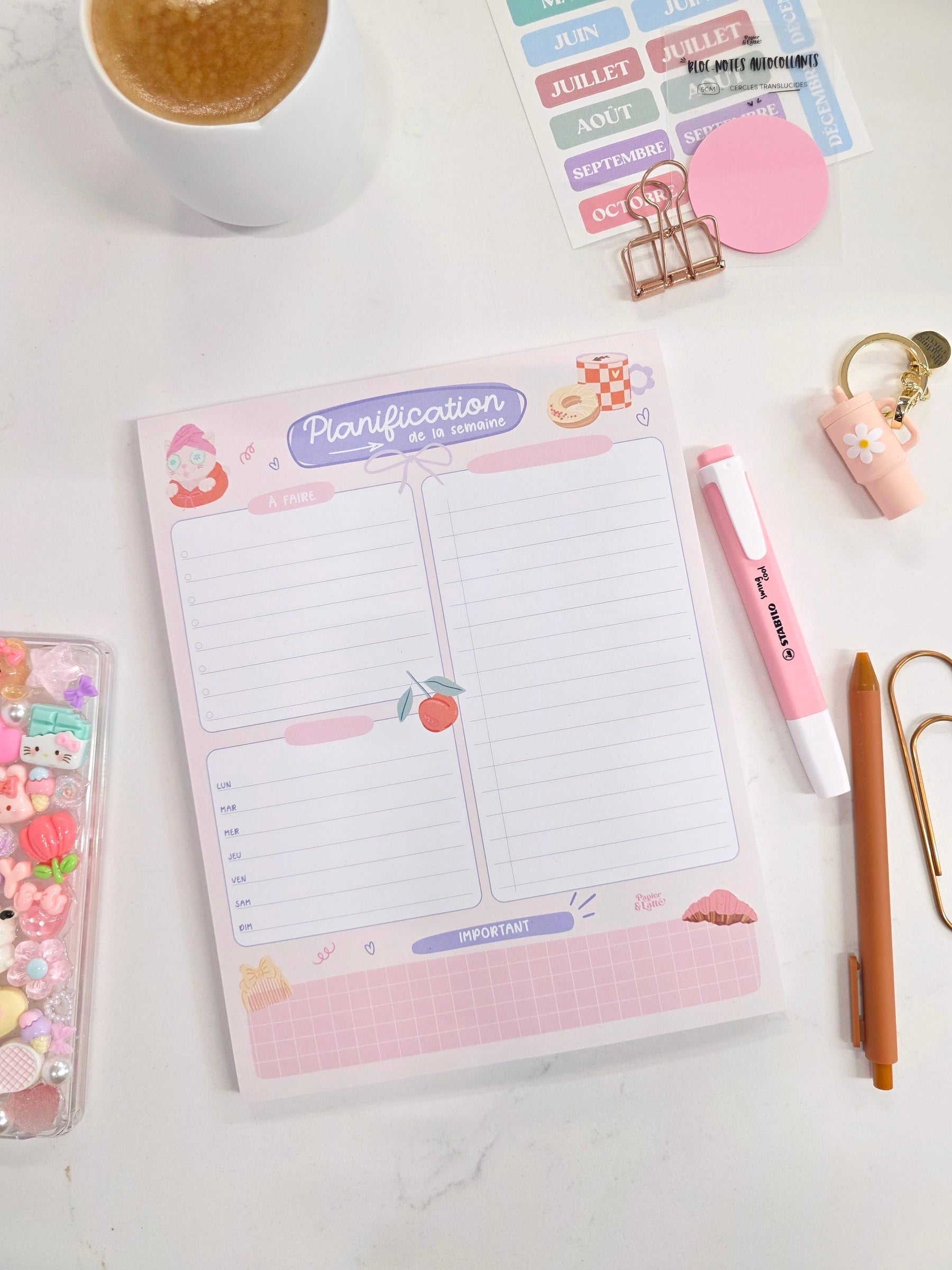 Bloc-notes - GRAND - 04- Semaine toute douce