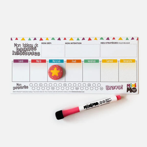 Tableau - Mes bonnes habitudes