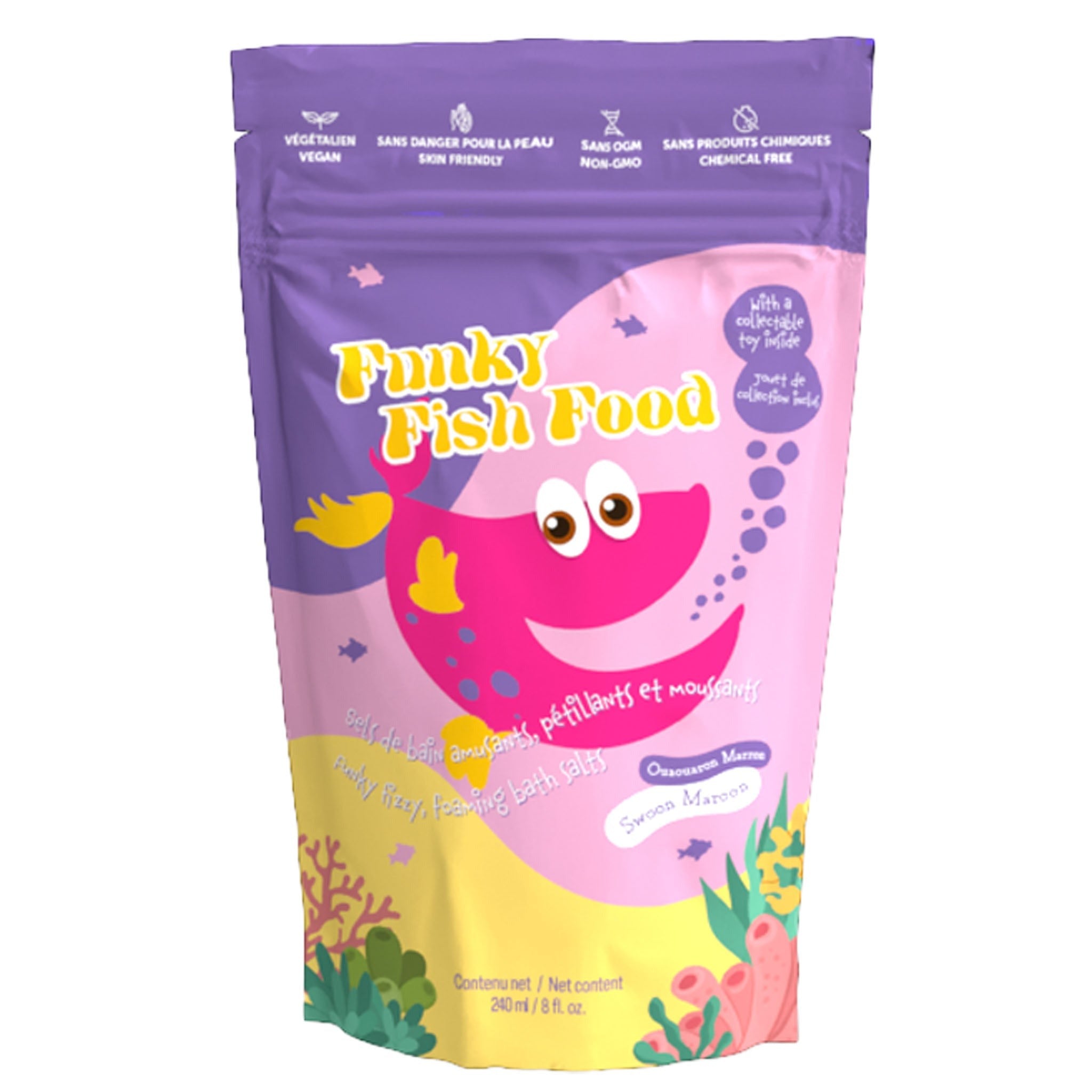 Bombe de bain - Nourriture pour poissons Funky - Swoon Maroon