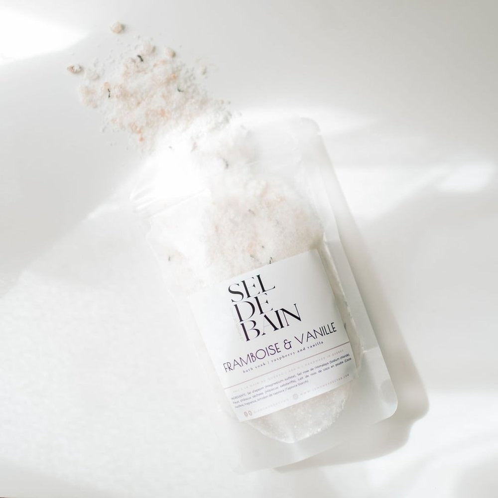 Sel de bain - Framboise noire et vanille COUP DE COEUR