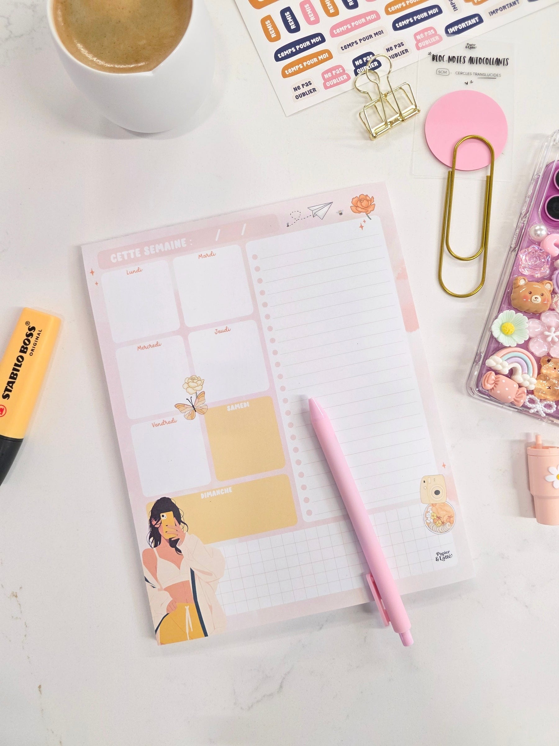 Bloc-notes - GRAND - 20 - Semaine en photos