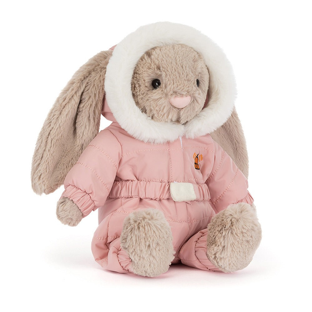 Peluche - Lapin timide « Combinaison de neige » RÉSERVATION