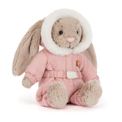Peluche - Lapin timide « Combinaison de neige » RÉSERVATION