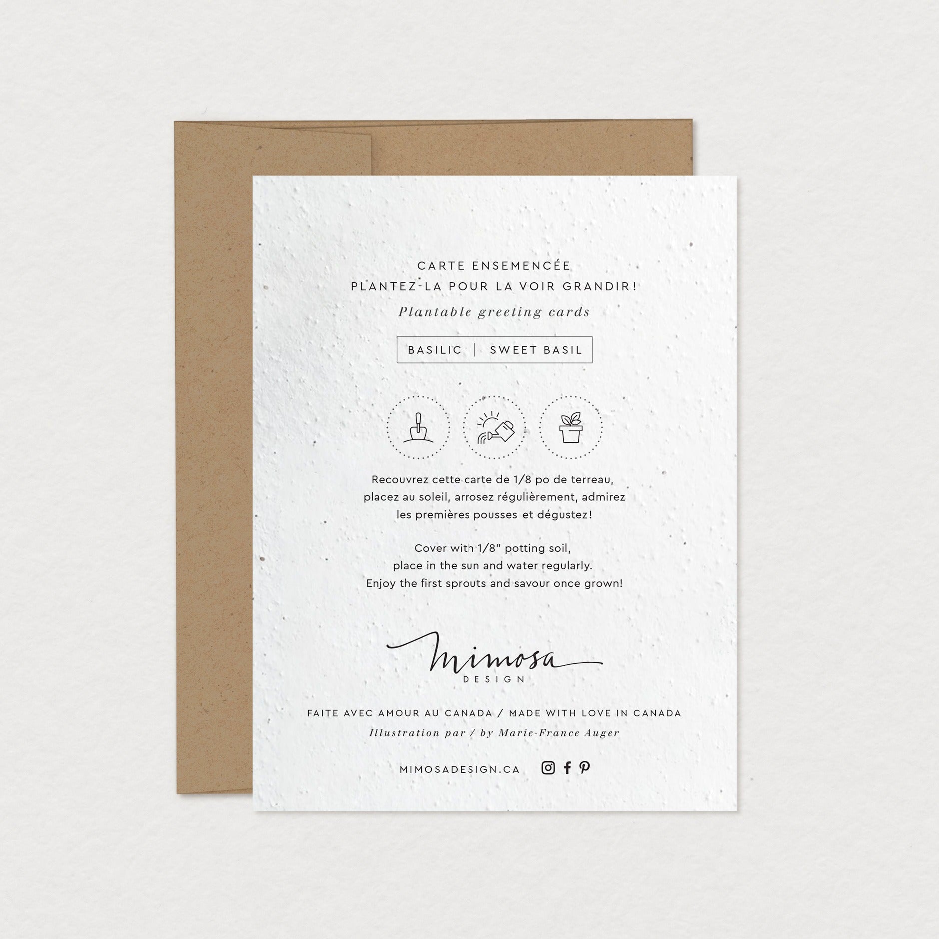 Carte de souhaits – Bas de Noël (à planter)