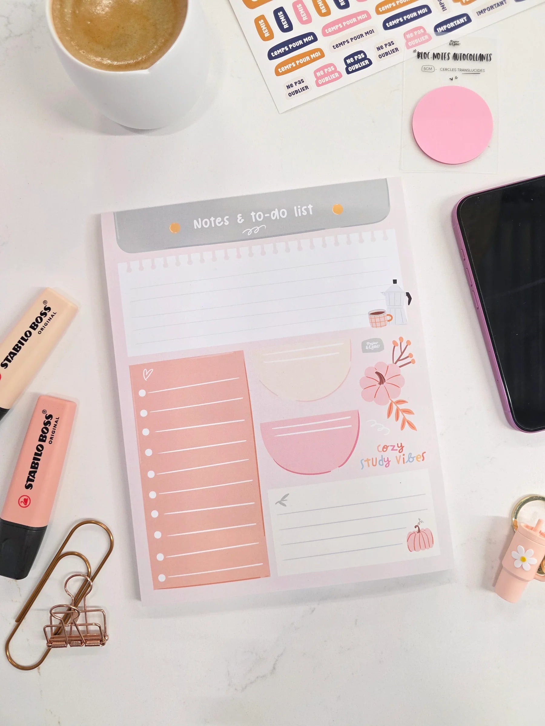 Bloc-notes - GRAND - 21 - Cozy study vibes