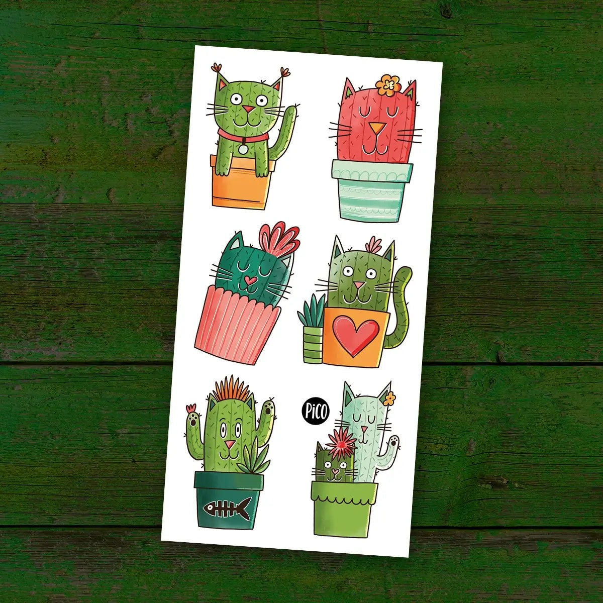 Tatouage - Les chats-cactus