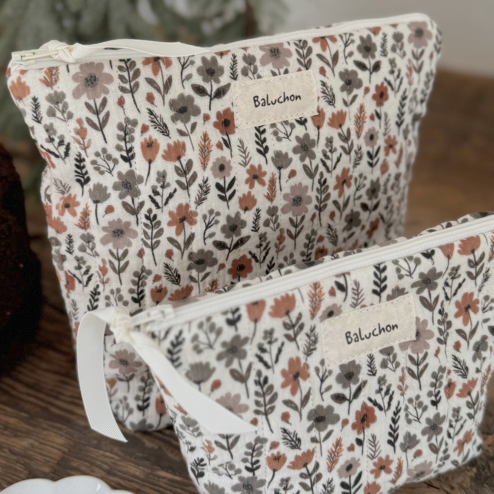 Sac à cosmétique format moyen matelassé