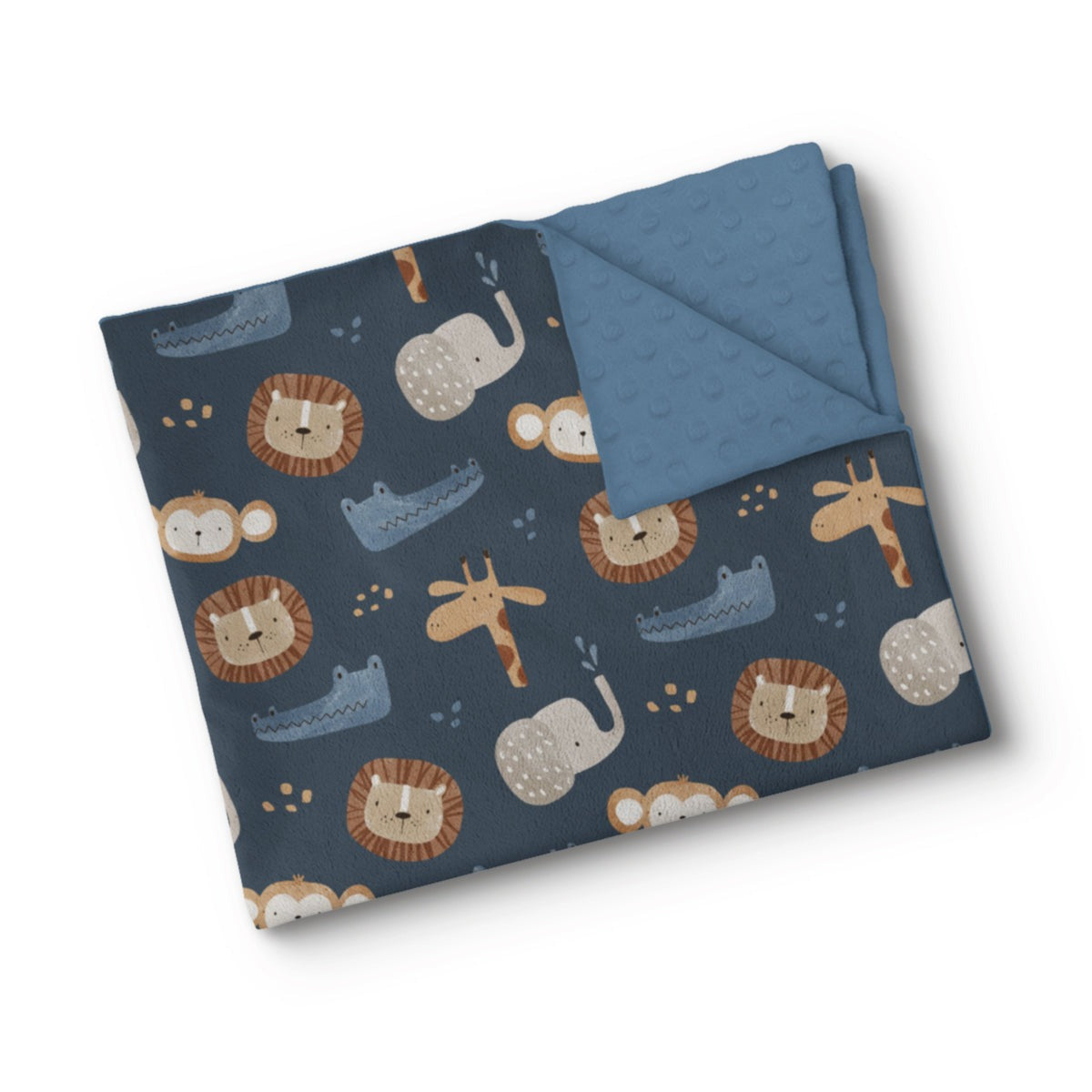 Couverture en minky - Amis tropicaux