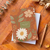 Mini bloc notes - Floral Terracota